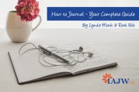 How to Journal Header Image of journal with pen