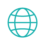 Teal World Icon